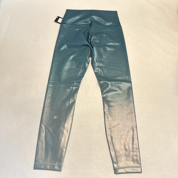 NWT LULULEMON x Peloton Wunder Train High-Rise Tight 25" Foil Storm Teal - Picture 5 of 5